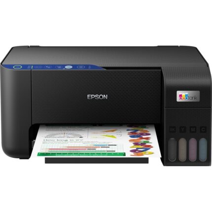 Impresora de tinta a color con Wi-Fi y depósito recargable Epson EcoTank ET-2811 Negro 10 ppm